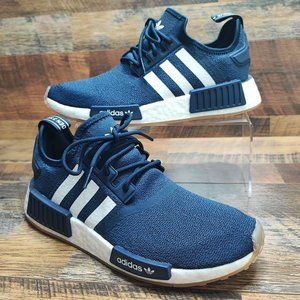 Adidas Men’s NMD_R1 J Navy Blue/White/Gum Sneakers Size 7/8.5 W